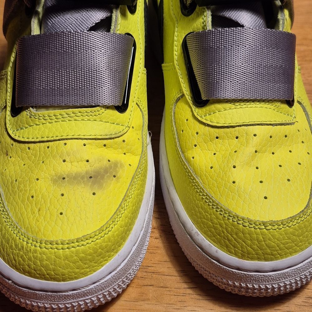 Nike Air Force 1 Utility Youth 6 Neon Yellow - Picture 12 of 12